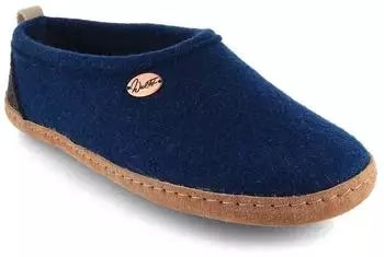 WoolFit Highland Hüttenschuh Filz blau