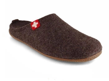 Living Kitzbühel Filzpantoffel Schweizer Kreuz Unisex Schlüpfschuh