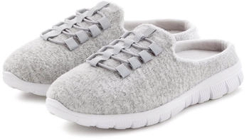 Vivance Dreams Hausschuh Slipper Pantoffel Clog Sneaker herausnehmbarer Innensohle grau hellgrau VEGAN