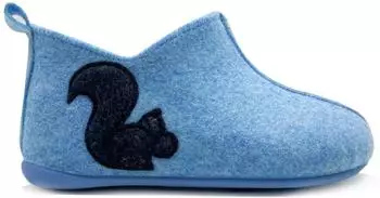 thies PET Slipper Boot Slipper vegan blau