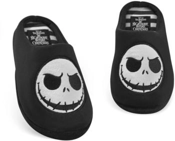 Disney Der Albtraum vor Weihnachten Unisex-Hausschuhe Jack Skellington-Gesicht schwarz