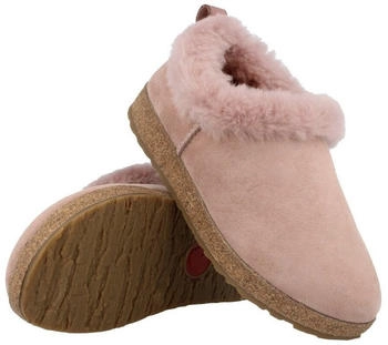 Haflinger Lammfellclog Iceland Filzpantoffel Hausschuh rosenholz