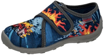 Fischer Kinder Hausschuh Jungen Feuerwehr Flammen Print 632336