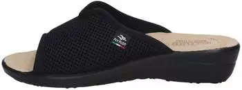 Fly Flot Pantofole T4429 Hausschuhe elasticized schwarz