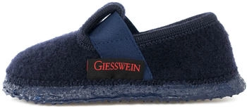 Giesswein Hausschuh blau flacher Absatz