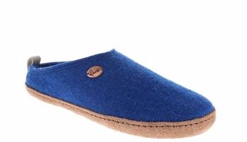 WoolFit Tundra nachhaltige Filzpantoffeln blau
