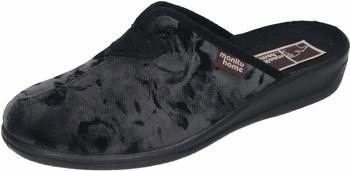 Manitu Pantoffel dunkelgrau schwarz