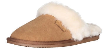 Harrys-Collection Hausschuh Pantoffel Lammfell braun
