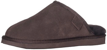 Harrys-Collection Extra dicke Pantoffeln Lammfell dunkelbraun