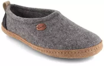 WoolFit Hausschuhe 'Highland' 100% Wolle hellgrau