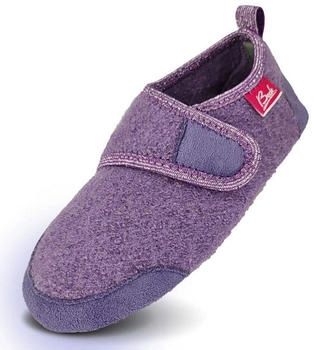 Beck BUDDIES cosy Hausschuh aus Schurwolle atmungsaktiv lila