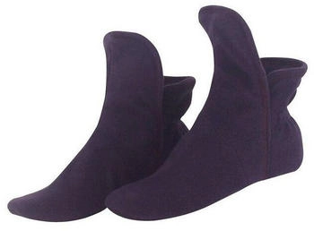 RAIKOU Hausstiefel super flauschige Hüttenschuhe Hausschuh Micro Fleece ABS und rutschfester Sohle Tinte