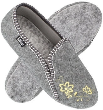 filsko Rosendaal Damen Ballerina Hausschuh Stickereien