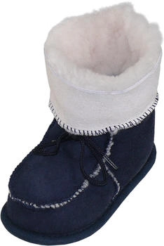 Harrys-Collection Lammfell Hausschuhe blau schwarz grau beige