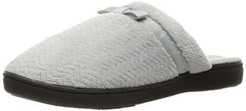 Isotoner Microterry Ballerina Hausschuh hellgrauer Chevron