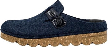 Rieker Hausschuh Pantolette blau komfort V8790-14
