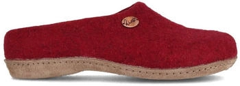 WoolFit Classic with Natural Rubber Sole with Soft Felt Insoles dunkelrot