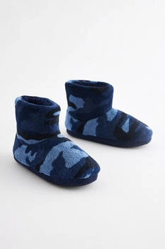 Next Fashion Slippers blau/schwarz