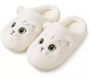 Corimori Cat Slippers weiß
