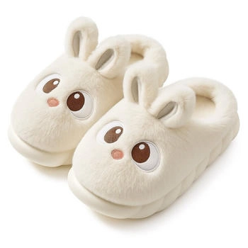 Corimori Plush Bunny Slippers weiß