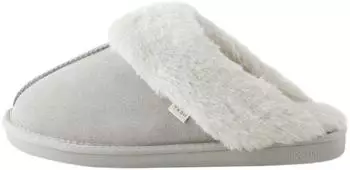 Next Fashion Suede slippers with faux fur