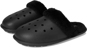 Crocs Classic Fuzz Scuff schwarz