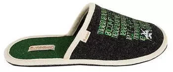 Adelheid Zocker Felt Slippers rabenschwarz