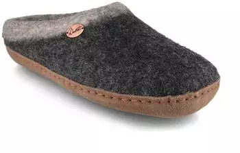 WoolFit Sherpa Felt Slippers grau