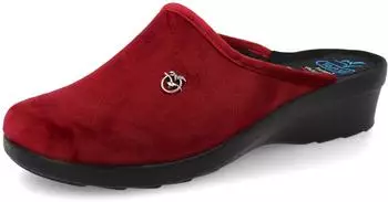 Fly Flot Pantofole Donna In Tessuto Con Logo, Sottopiede Antishock Slide Sandals rot