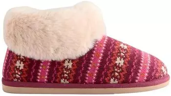 Next Fashion Slippers himbeer/bordeaux/weiß