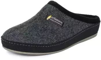 Schawos Felt Slipper 6030 with Footbed grau