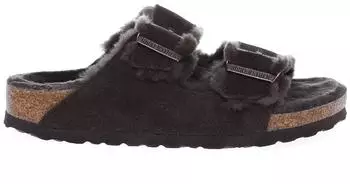 Birkenstock Arizona Lammfell Veloursleder mocca