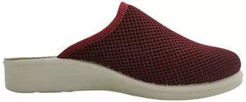 Fly Flot Slipper House Shoe Mesh Wedge Heel (320306) rot