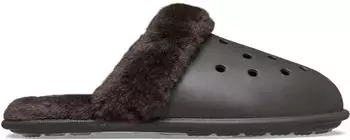 Crocs Classic Fuzz Scuff dark cocoa