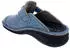 Finn Comfort Antholz House Shoe Wool Felt Velcro blau