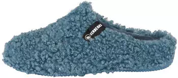 VERBENAS Homeslipper Clog in Cosy Look blau