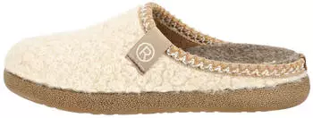 Rohde Tortora Pantoffel Hausschuh mit flauschigem Obermaterial natur
