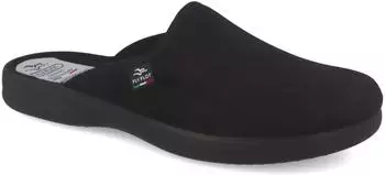 Fly Flot Hausschuh Pantoffel anatomisches Fu&szlig;bett Piumatech Sohle (220083) schwarz