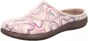 Rohde Bari (6540) Pantoffel mit herausnehmbaren Einlagen beige