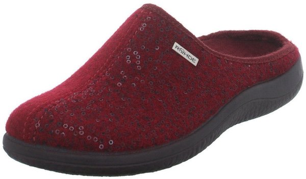 Rohde Schuhe Bedroom Slippers wine red (6550-48)