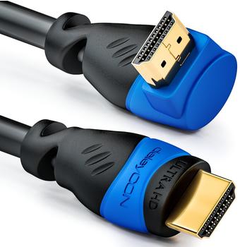 deleyCON HDMI 90 Grad Winkel Kabel 3m