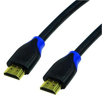 LogiLink CH0061 - HDMI A Stk. > HDMI A Stk., 4K@60 Hz, schw./blau, 1 m