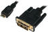 LogiLink CHM002 - HDMI/DVI Kabel, Mini-C Stk.> DVI 18+1 Stk., 1080p, 1 m