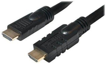 LogiLink CHA0025 - HDMI A Stk. > HDMI A Stk., 4K@30 Hz, Verstärker, schwarz., 25,0