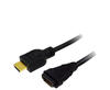 Logilink CH0059 HDMI Kabel 1.4, HDMI Male/Female, schwarz, 1,0m