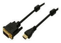 LogiLink CH0015 - HDMI/DVI Kabel, 2x Ferrit, bidirektional, 1080p, 5 m
