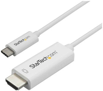 StarTech 3ft (1m) USB C to HDMI Cable White (CDP2HD1MWNL)