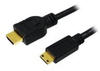 LogiLink CH0021 - HDMI Mini-C Stk. > HDMI A Stk., 4K@30 Hz, 1,0 m
