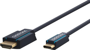 Clicktronic 44930 Videokabel-Adapter USB Typ-C HDMI Typ-A 3m