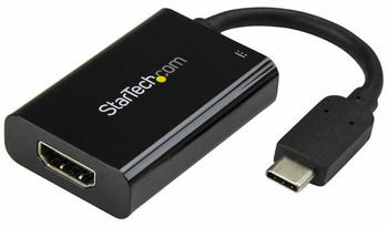 StarTech USB C to HDMI 2.0 Adapter with Power Delivery, Black (CDP2HDUCP)